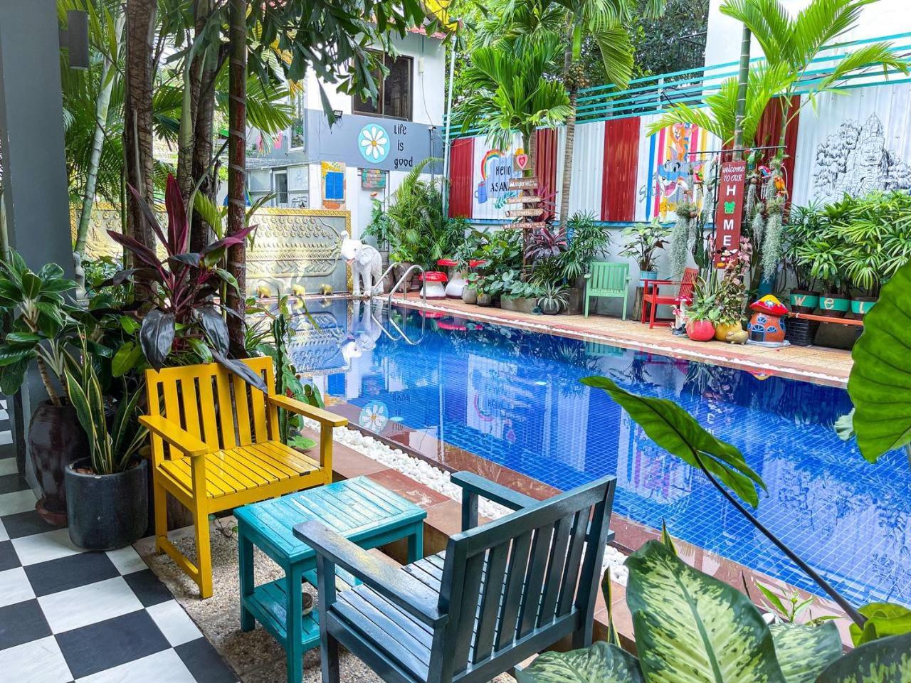 Asanak D'Angkor Boutique Hotel Siem Reap Esterno foto